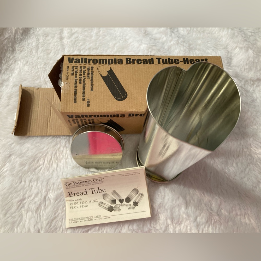 Pampered Chef, Valtrompia Bread Tube Heart Shape